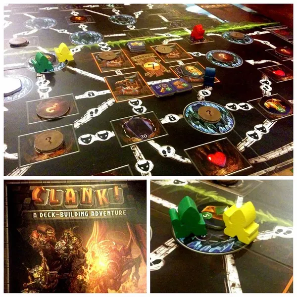 clank a deck building adventure components