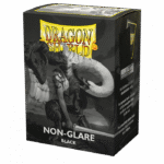 dragon shield 100 non-glare black sleeves