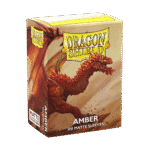 dragon shield 100 amber matte sleeves