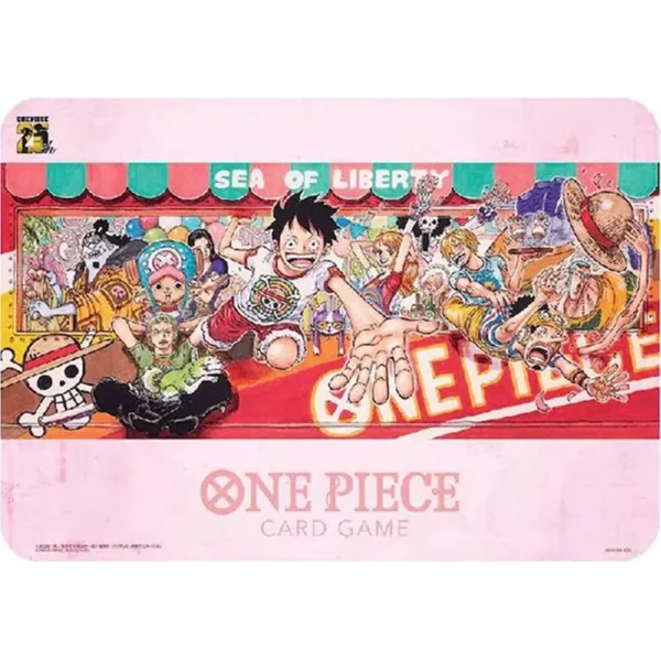 one piece card game - 25th anniversary playmat