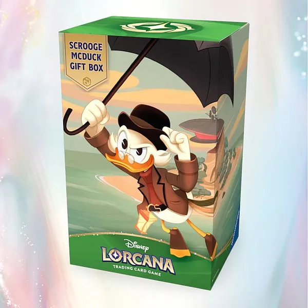 Disney Lorcana card game winterspell scrooge gift box