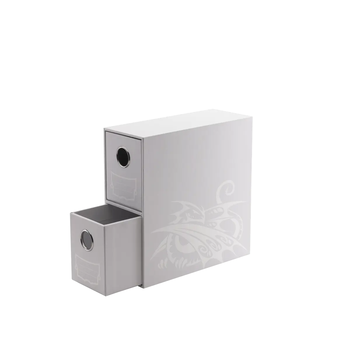 DS Fortress 2-Card Drawers Vertical White ds fortress 2 card drawers vertical