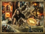 lord of the rings puzzle 2000 pieces completed art