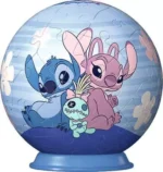 stich and angel puzzle ball completed