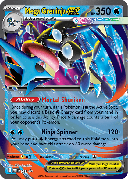 promo card mega greninja ex Pokemon