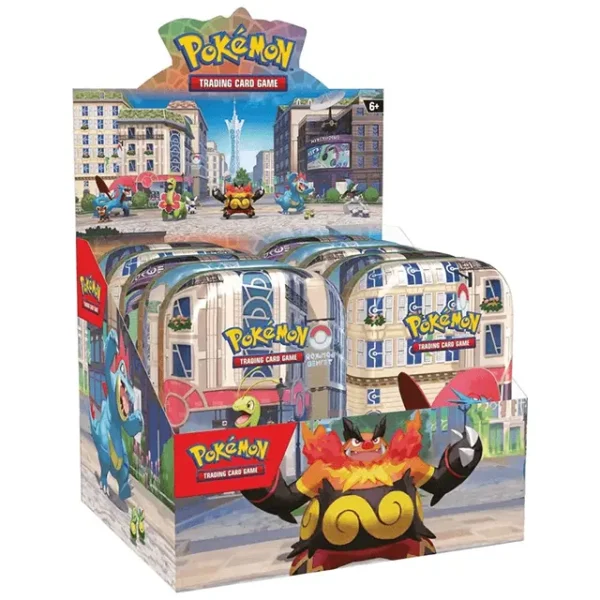 pokemon lumiose city mini tin display