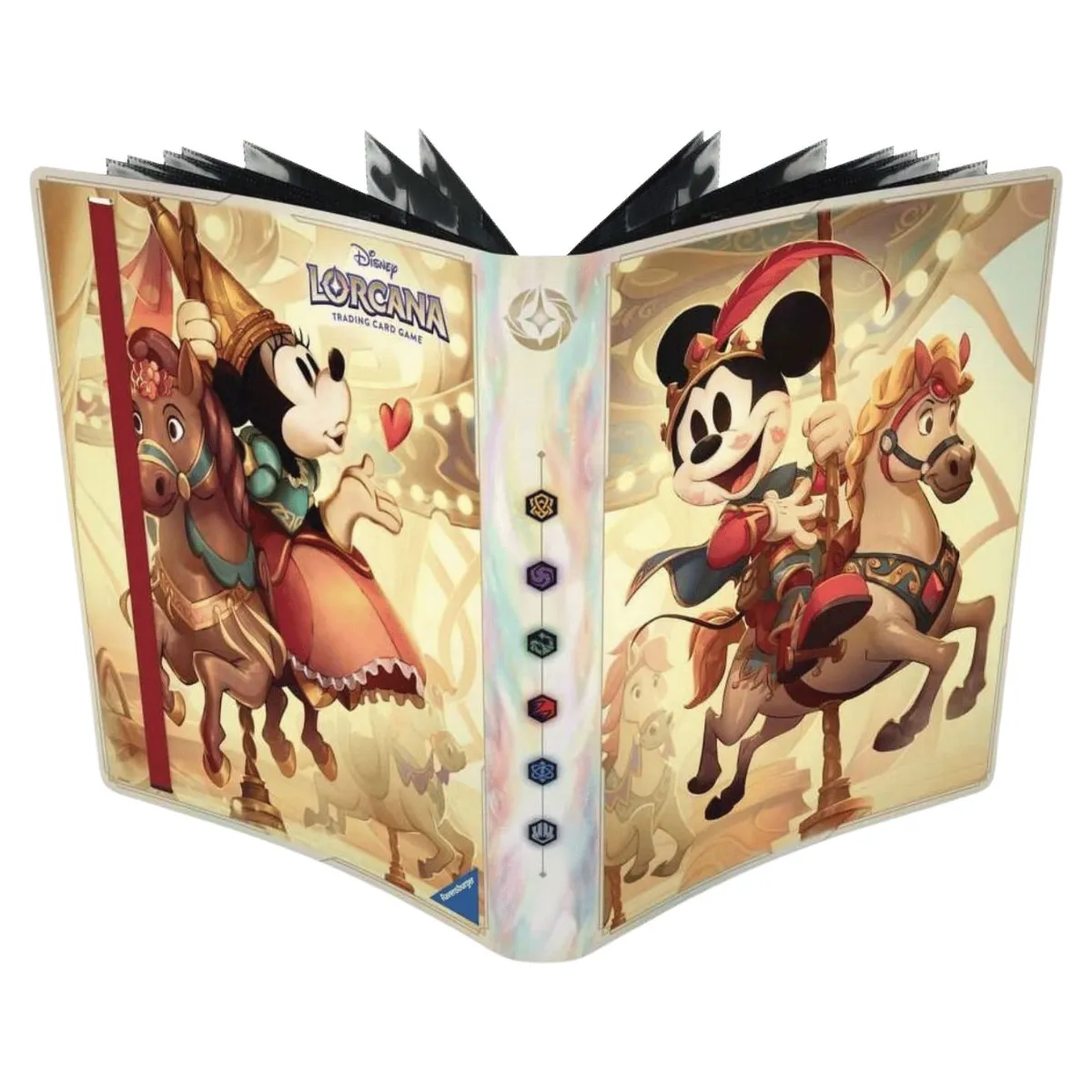 LORCANA-PLAYMAT-mickey-and-minney lorcana binder mickey and minney