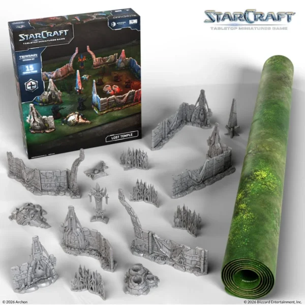 lost temple miniature terrain starcraft
