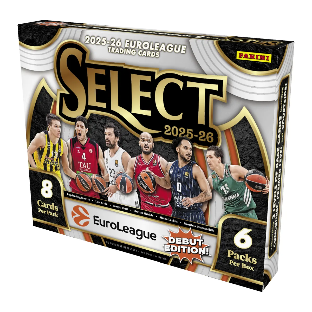 panini-select-euroleague-2025-26-hobby-box Panini Select EuroLeague 2025-26 Hobby Box (6 Packs) - Image 1