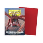 Dragon Shield - Matte Dual Crimson & Silver Sleeves - Standard Size (100)