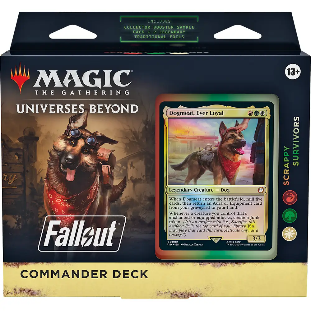 magic-the-gathering-fallout-commander-deck-scrappy-survivors Magic: The Gathering - Fallout Commander Deck - Scrappy Survivors - Image 1