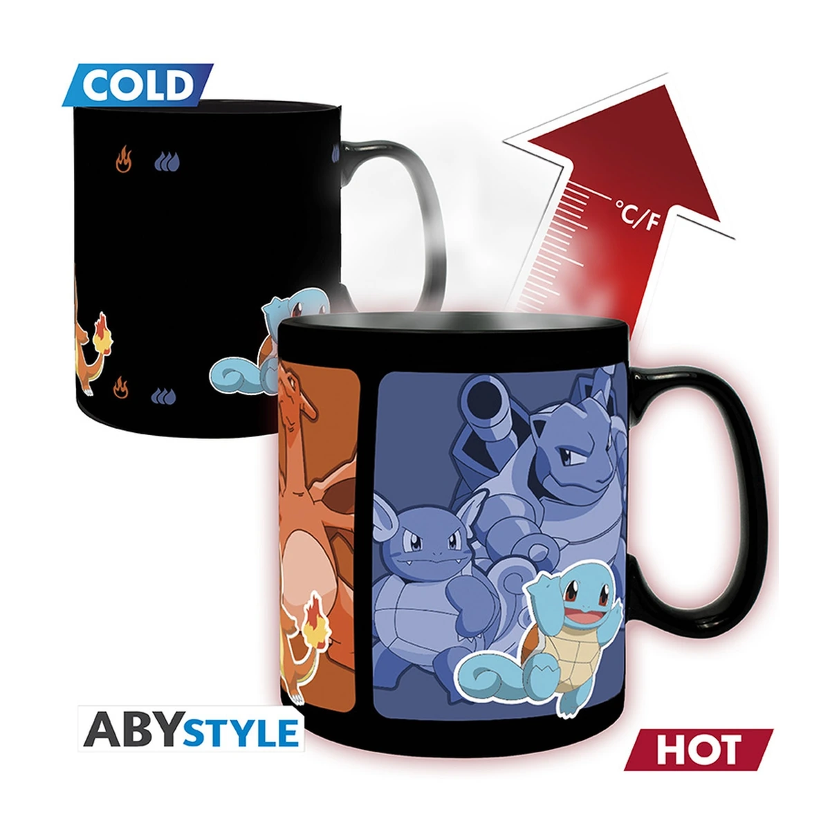 pokemon-evolve-heat-change-mug-460ml Pokemon - Evolve Heat Change Mug - Image 1